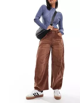 Светло-коричневые джинсы на шнуровке Free People Good Luck