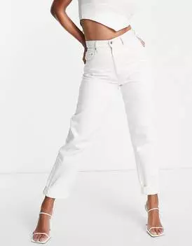Светло-коричневые джинсы с завышенной талией ASOS DESIGN Hourglass