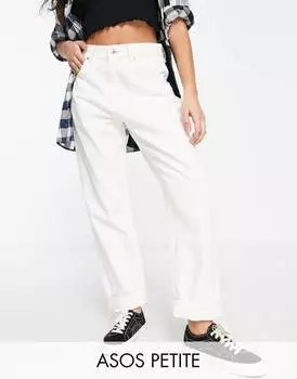 Светло-коричневые джинсы с завышенной талией ASOS DESIGN Petite