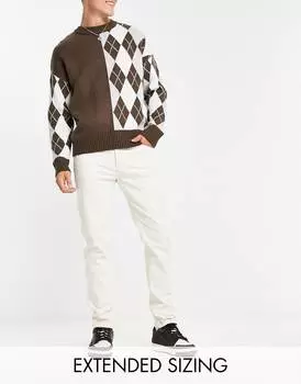 Светло-коричневые джинсы скинни ASOS DESIGN