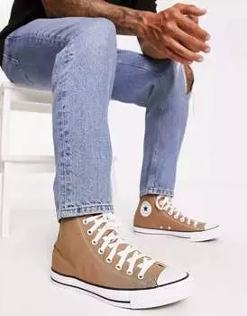 Светло-коричневые кроссовки Converse Unisex Chuck Taylor All Star Hi