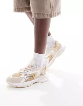 Светло-коричневые кроссовки Lacoste l003 neo 124 5 sfa