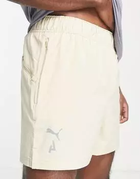 Светло-коричневые легкие шорты 5 дюймов Puma Seasons
