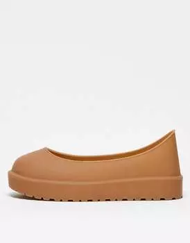 Светло-коричневые накладки на ботинки UGG