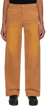 Светло-коричневые широкие брюки We11done
