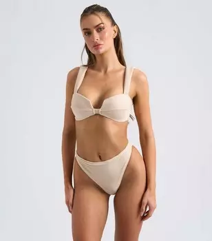 Светло-коричневые текстурированные плавки бикини в рубчик Urban Bliss Urban Bliss, светло-коричневый