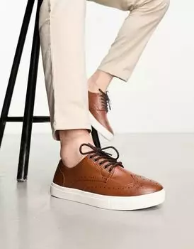 Светло-коричневые туфли-лодочки из искусственной кожи ASOS