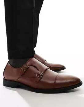 Светло-коричневые туфли монки ASOS DESIGN