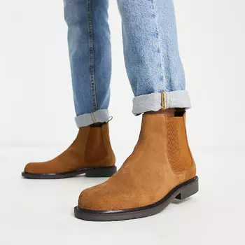 Светло-коричневые замшевые ботинки челси Levi's Amos