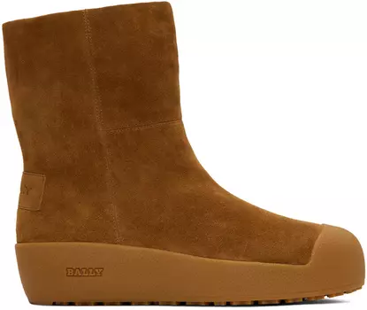 Светло-коричневые замшевые ботинки Gstaad Bally