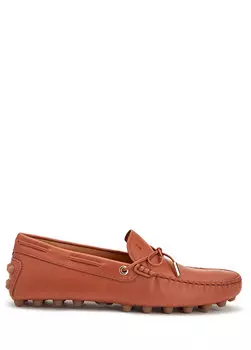 Светло-коричневые женские кожаные лоферы Tod's