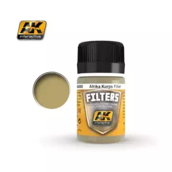 Светло-коричневый для пустынного желтого (фильтр для техники Африканского корпуса), Weathering (AK-Interactive)