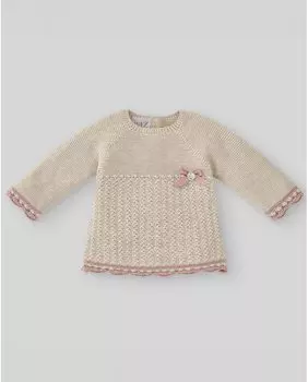 Светло-коричневый хлопковый комбинезон для девочки PAZ Rodrguez, светло-коричневый