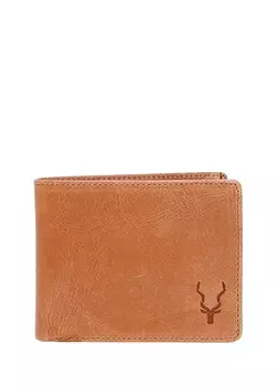Светло-коричневый мужской кожаный кошелек Carrera