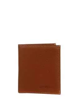 Светло-коричневый мужской кожаный кошелек KALLIOPE Cotton Bar, загар
