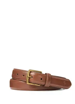 Светло-коричневый мужской кожаный ремень Polo Ralph Lauren