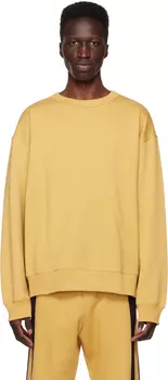 Светло-коричневый свитшот с круглым вырезом Dries Van Noten