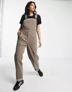 Светло-коричневый вельветовый комбинезон ASOS DESIGN original