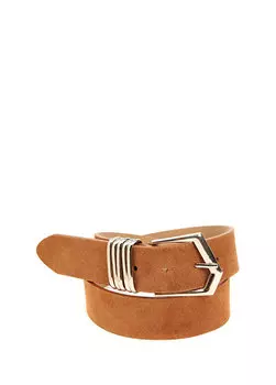 Светло-коричневый женский кожаный ремень Beymen