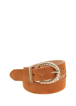 Светло-коричневый женский замшевый ремень Beymen
