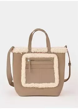 Светло-норковая женская кожаная сумка через плечо TLDANU2008 Les Visionnaires