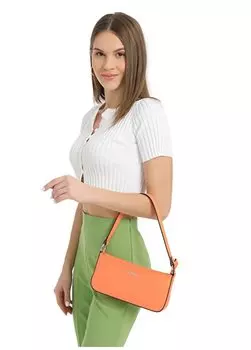 Светло-оранжевая женская сумка на плечо 25X12x4 см 05FM24Y1026 Fossil, светло-оранжевый