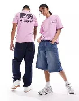 Светло-розовая футболка Napapijri Nalu