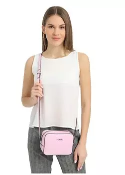 Светло-розовая женская сумка через плечо размером 19X13x8 см 05FM24Y1027 Fossil, светло-розовый