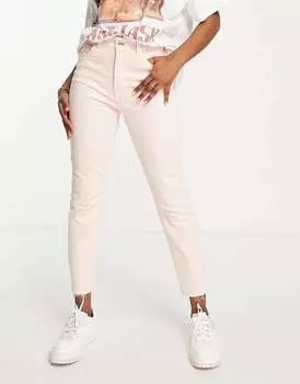 Светло-розовые прямые джинсы Vero Moda Brenda