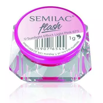 Светло-Розовый 673 1г Semilac Flash Sunlight Effect