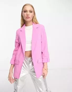 Светло-розовый блейзер оверсайз River Island