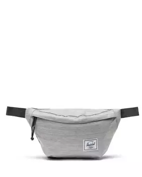 Светло-серая экологичная мужская поясная сумка на молнии Herschel, светло-серый