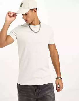 Светло-серая футболка Brave Soul с круглым вырезом