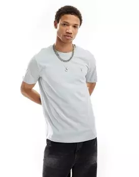 Светло-серая футболка из хлопка с начесом AllSaints Brace