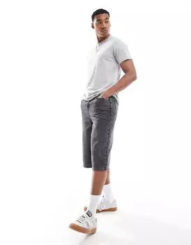 Светло-серая футболка с необработанными краями DTT верескового цвета Don't Think Twice