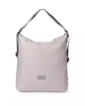 Светло-серая сумка через плечо с ремешком Beats