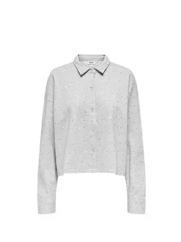 Светло-серая женская рубашка Only