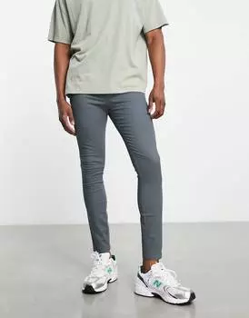 Светло-серые эластичные брюки чинос ASOS DESIGN Power