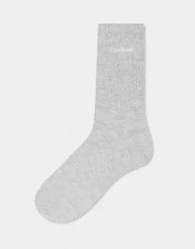 Светло-серые фирменные носки унисекс COLLUSION