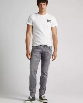 Светло-серые мужские джинсы Regular Spike Pepe Jeans, светло-серый
