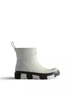 Светло-серые женские ботильоны Play Short Striped с круглым носком Hunter, светло-серый