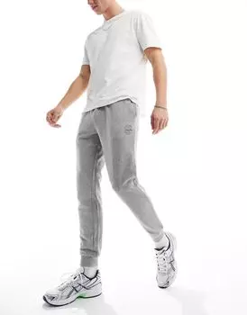 Светло-серый меланжевый узкий джоггер Jack & Jones