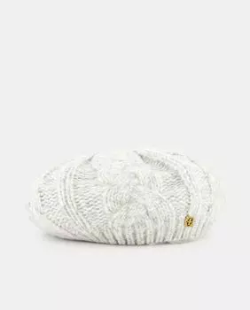 Светло-серый вязаный берет Tintoretto, светло-серый