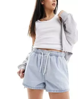 Светло-синие джинсовые шорты ASOS DESIGN