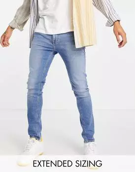 Светло-синие джинсы скинни в винтажном стиле ASOS DESIGN