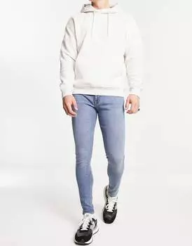 Светло-синие джинсы стрейч ASOS DESIGN