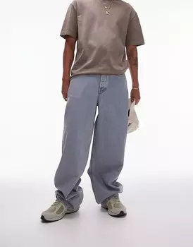 Светло-синие мешковатые джинсы Topman
