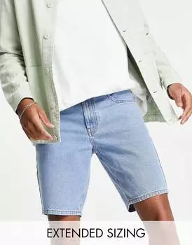 Светло-синие шорты из жесткого денима ASOS DESIGN