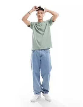 Светло-зеленая футболка оверсайз New Look