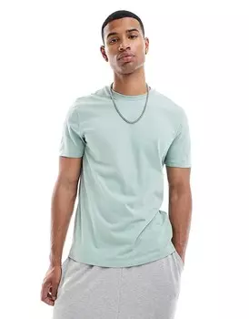 Светло-зеленая футболка с круглым вырезом ASOS DESIGN Essential